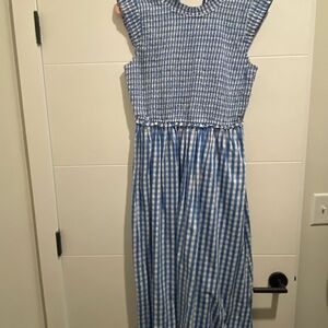 NWT Blue and White Checkered Dress
